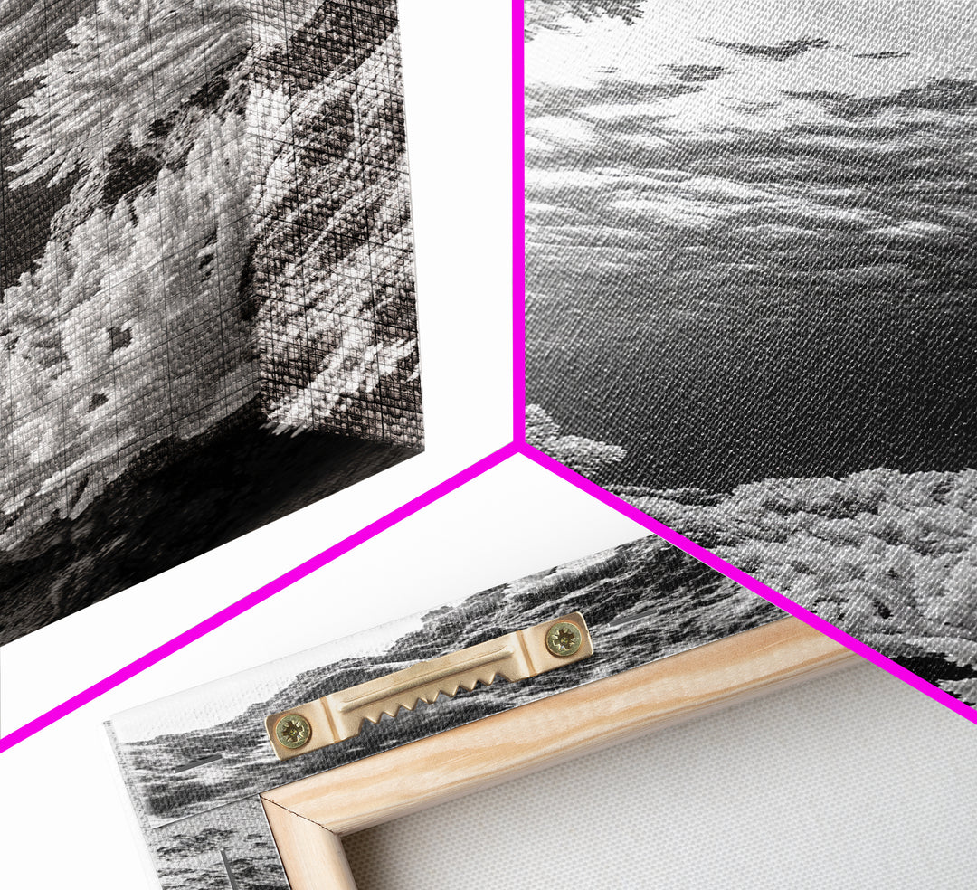 Coral Reef Underwater, Ocean Photography, Marine Nature Scene, Framed Canvas Print, Bathroom Wall Art, Coastal Minimalist Decor