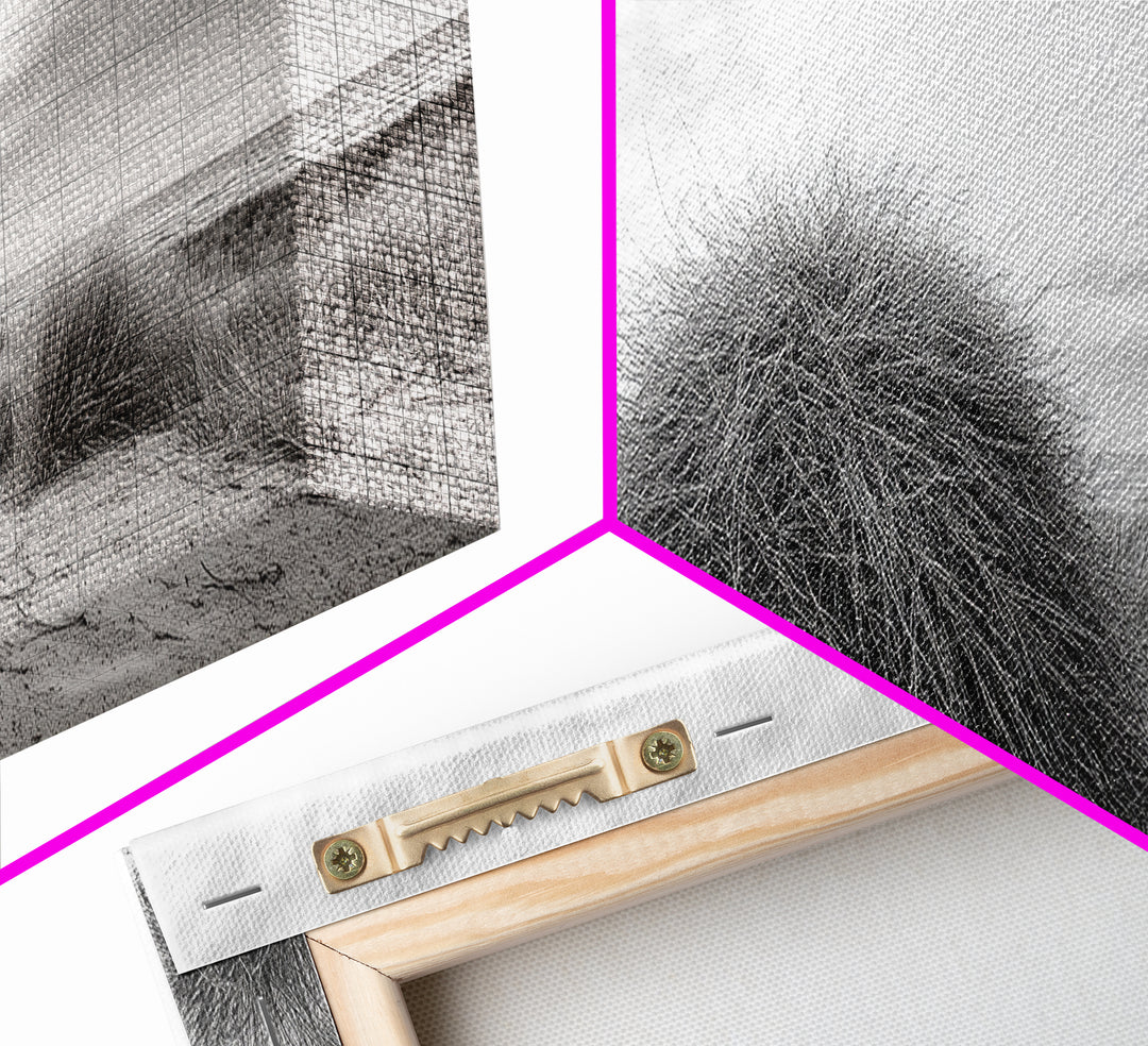 Beach Dunes, Coastal Grass, Nature Serenity, Canvas Print, Minimalist Bedroom Art, Soft Tones, Tranquil Beach Wall Decor