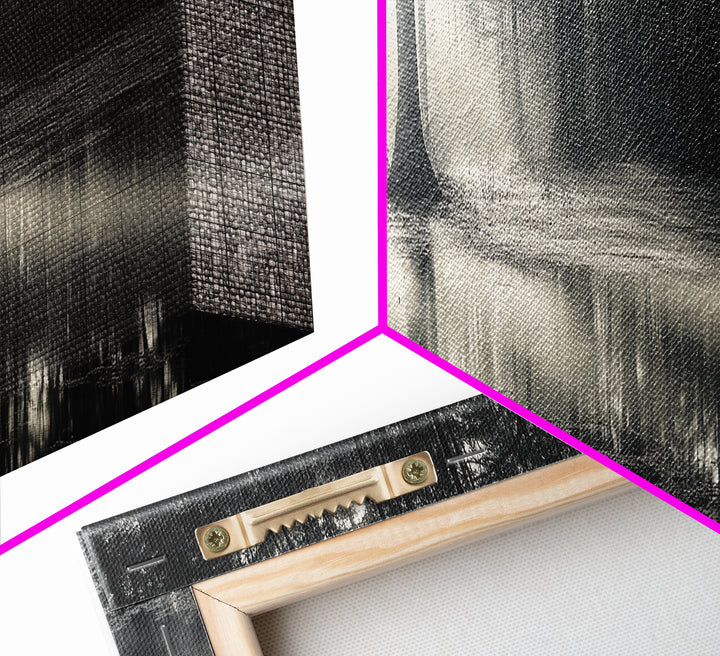 Cypress Swamp, Foggy Forest, Morning Light, Still Waters, Framed Canvas Print, Nature Wall Art, Autumn Decor, Moody Forest Photography