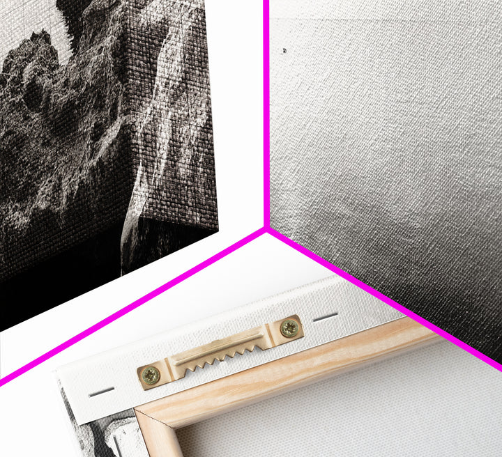 Coastal Rock Pool, Ocean Reflection, Natural Serenity, Peaceful Seascape, Framed Canvas Print, Zen Wall Art, Office Decor, Minimalist Look