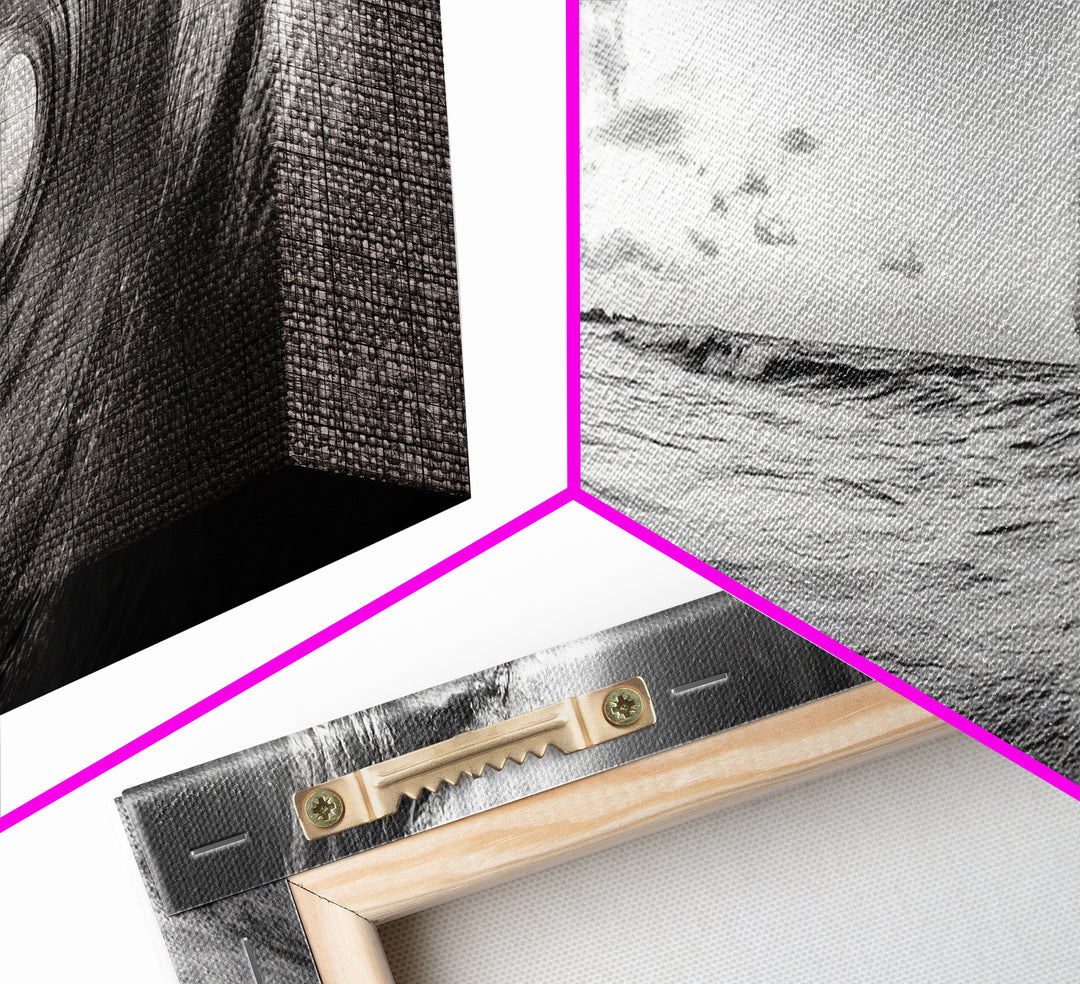 Barrel Wave Curl, Surfer's Dream, Ocean Power, Framed Canvas Print, Coastal Wall Art, Beach House Decor, Surf Photography