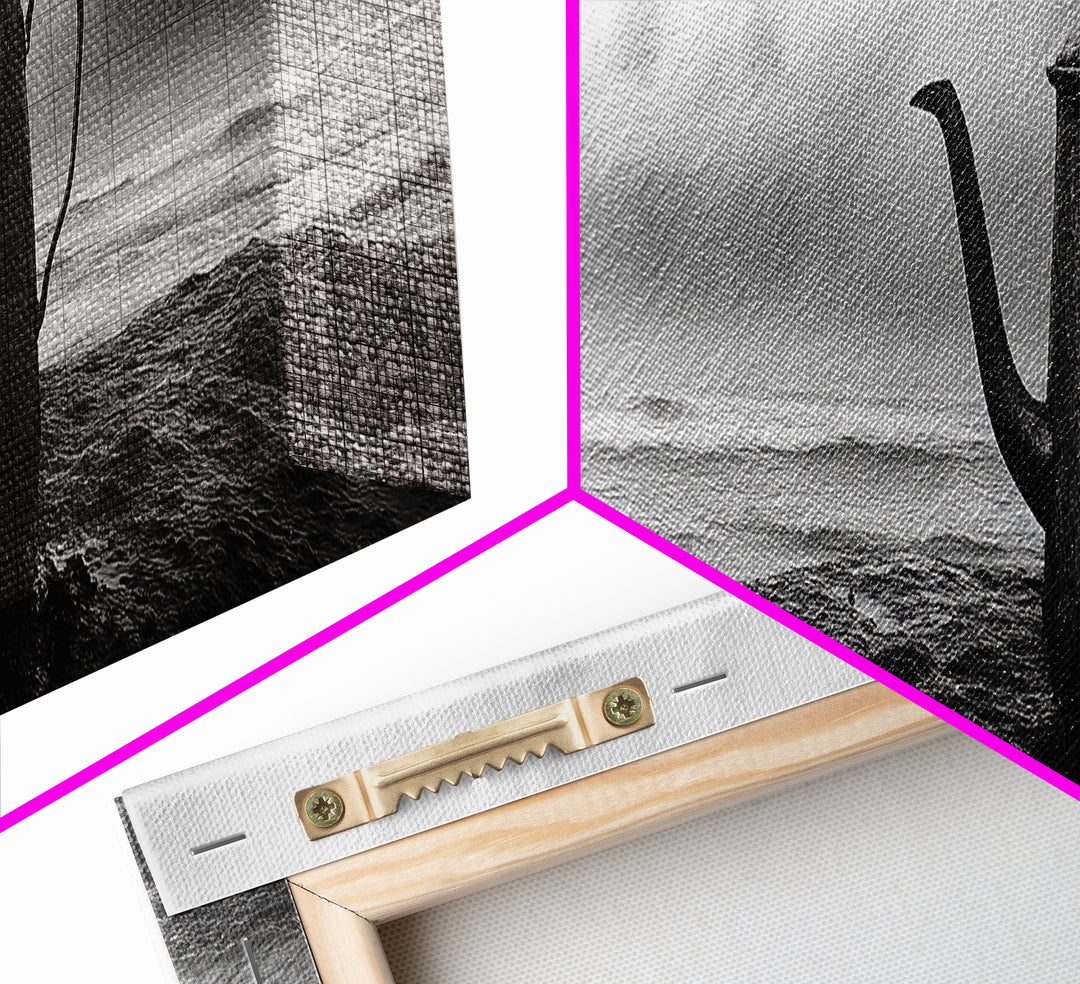 Coastal Teapot Still, Nautical Decor, Ocean Photography, Minimalist Kitchen Art, Canvas Print, Monochrome Style, Beach House Art