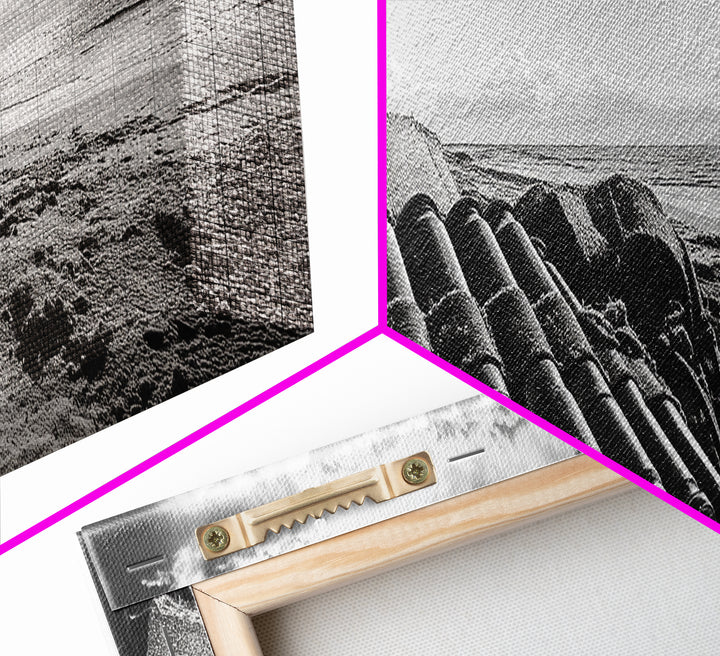 Beach Ammo, War Relic, Ocean Shoreline, WWII Remnants, Framed Canvas Print, Industrial Wall Art, Man Cave Decor, Coastal Photography