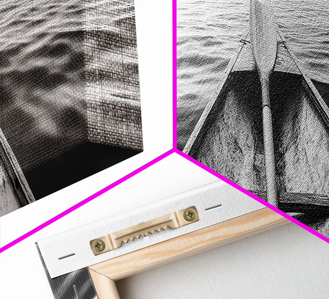 Canoe View, Open Water, Ocean Drift, Paddleboat Scene, Canvas Print, adventure wall art, rustic lake house decor, minimalist travel photo