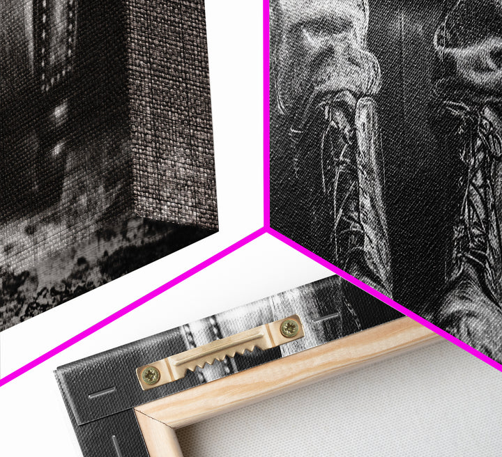 Cowboy Boots Closeup, Rustic Chair, Leather Details, Western Life, Framed Canvas Print, Masculine Office Wall Art, Farmhouse Style