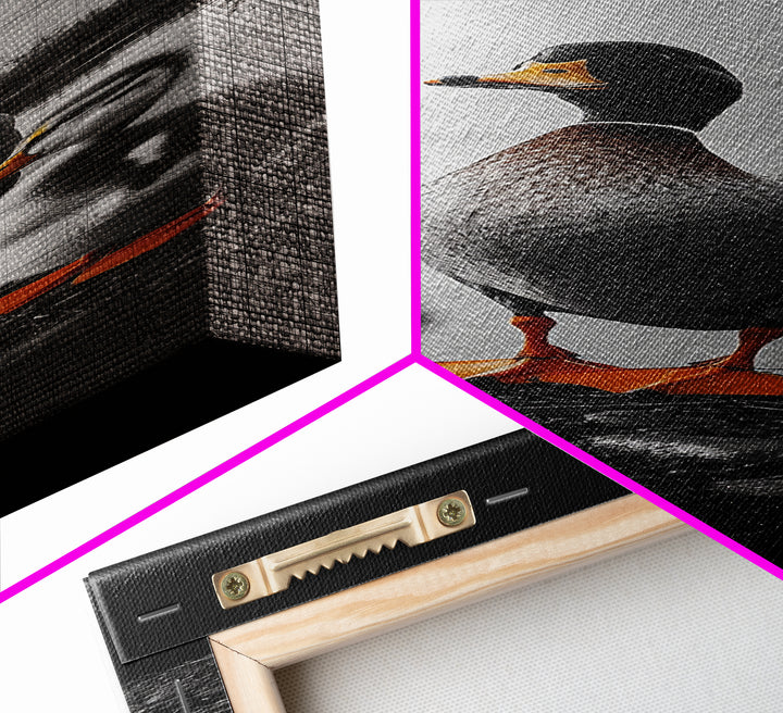 Duck Family, Lake Wildlife, Whimsical Birds, Baby Ducks, Canvas Print, Farmhouse Wall Art, Nursery Animal Decor, Playroom Country Vibes