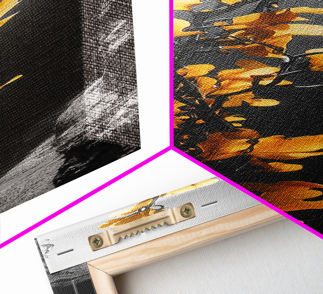 Ocean Kelp Art, Golden Seaweed, Deep Sea Beauty, Underwater Light, Canvas Print, Bathroom Wall Art, Nautical Decor, Moody Coastal Style
