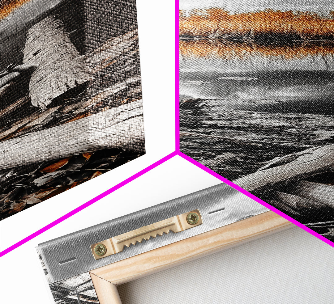 Autumn River, Nature Scene, Golden Reeds, Rustic Beauty, Framed Canvas Print, Fall Decor, Cabin Wall Art, Nature Lover Gift, Country Home