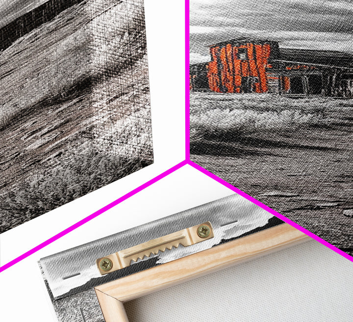 Abandoned Barn, Desert Mood, Old West Vibes, Rustic Autumn Scene, Canvas Print, Farmhouse Wall Decor, Entryway Art