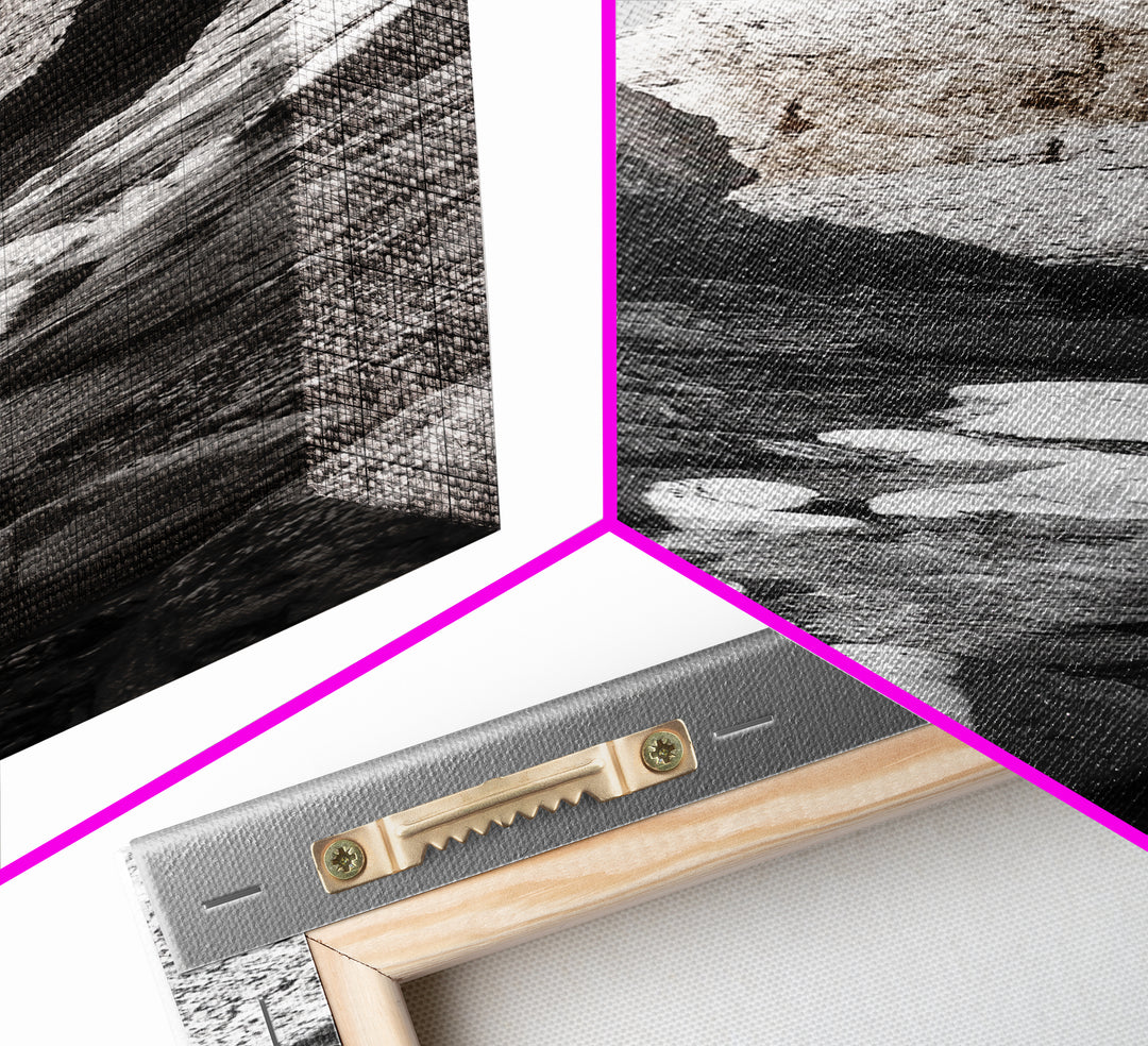 Rocky Canyon View, Earthy Nature Photography, Wilderness Art, Canvas Print, Hiking Trail Decor, Neutral Tones Wall Art, Rustic Living Room Art