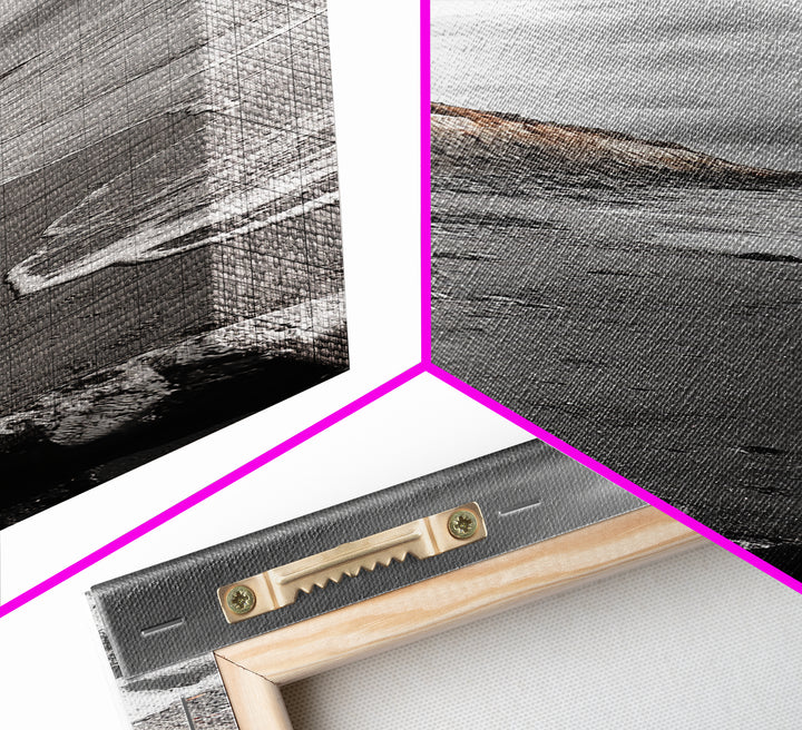 Coastal Cliffs, Orange Rocks, Seaside Drama, Fall Coastal Wall Art, Canvas Print, Earth Tone Decor, Hallway or Entryway Statement Piece