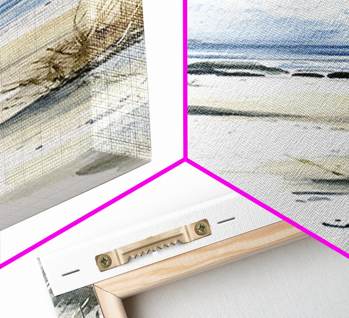 Soft Dune Beach Path Canvas Print, Coastal Wall Art, Watercolor Ocean Decor, Beach House Gift, Neutral Seaside Landscape