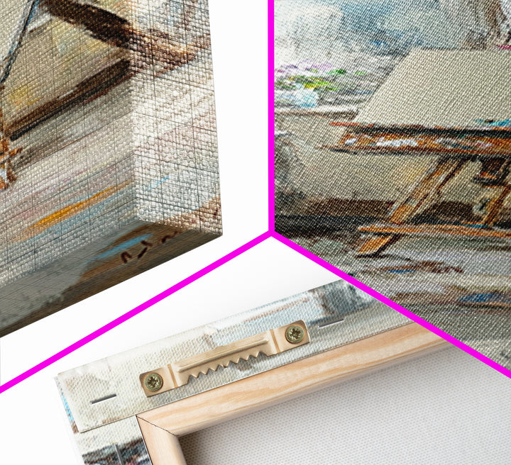 Sunlit Artist Studio Easel Wall Art, Impressionist Oil Painting, Creative Office Decor, Neutral Home Decor, Gift For Artist