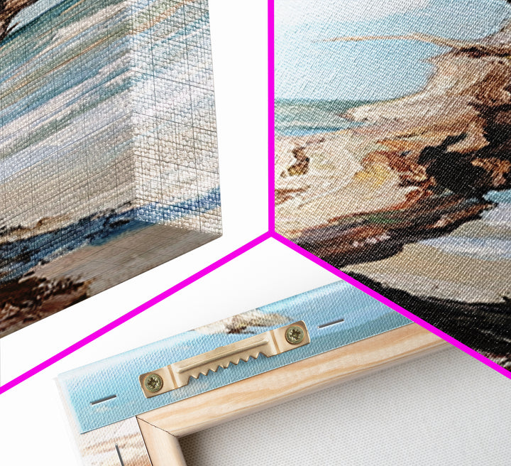 Sun Bleached Driftwood On Beach Canvas Print, Coastal Wall Art, Ocean Landscape Decor, Nautical Home Decor, Beach House Gift