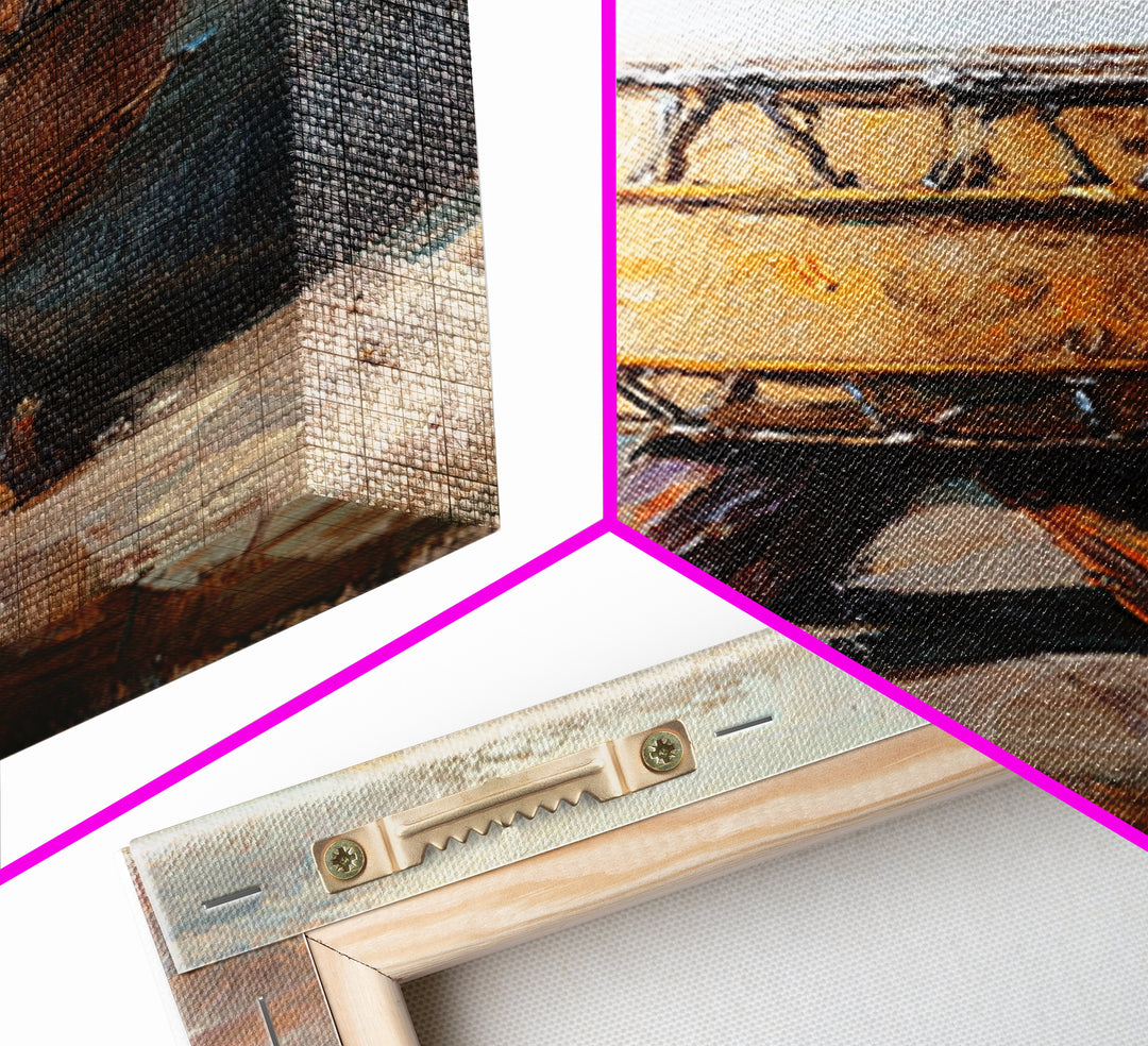 Rustic Tribal Drum Oil Painting Wall Art, Music Room Decor, African Inspired Art, Boho Home Decor, Gift For Music Lover, Unique Gift