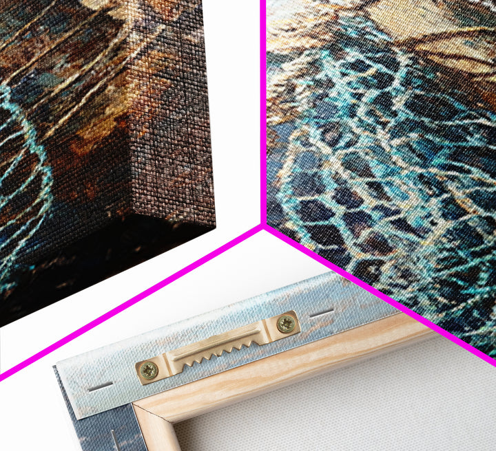 Weathered Dock Piling And Fishing Net Wall Art, Nautical Coastal Decor, Ocean Painting, Beach House Decor, Gift For Him, Lake House Art