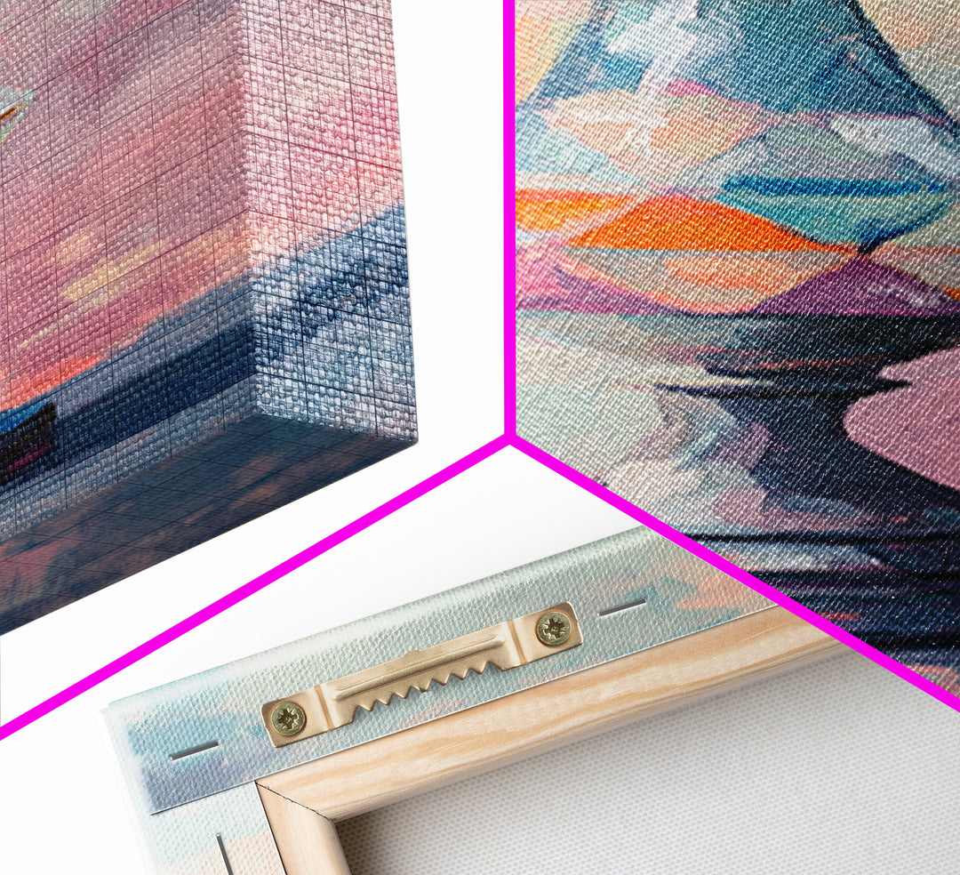 Colorful Crystal Prism Lamp Wall Art, Abstract Glass Still Life Canvas Print, Dopamine Decor, Modern Eclectic Living Room Art