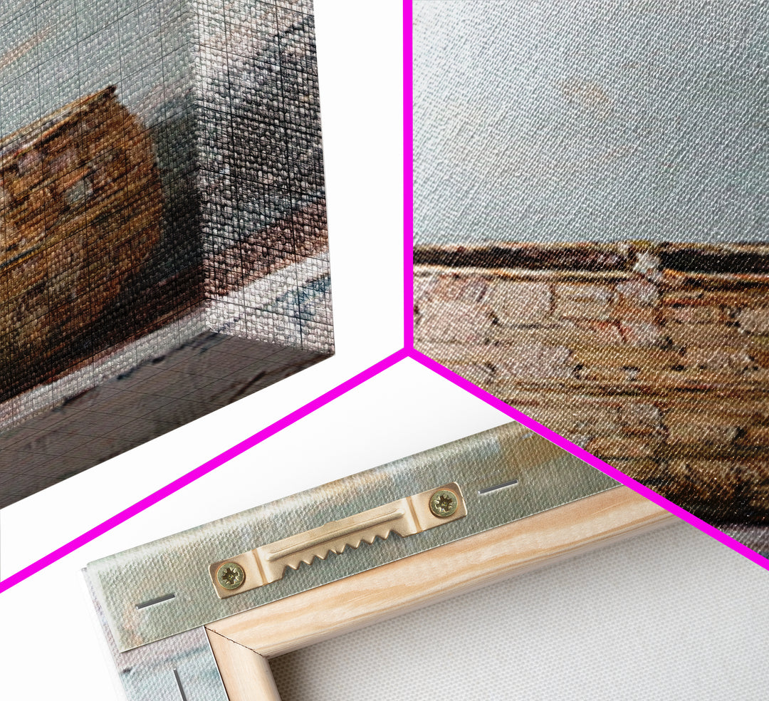 Woven Basket Minimal Still Life Wall Art, Neutral Wabi Sabi Decor, Rustic Farmhouse Canvas Print, Organic Modern Home Decor