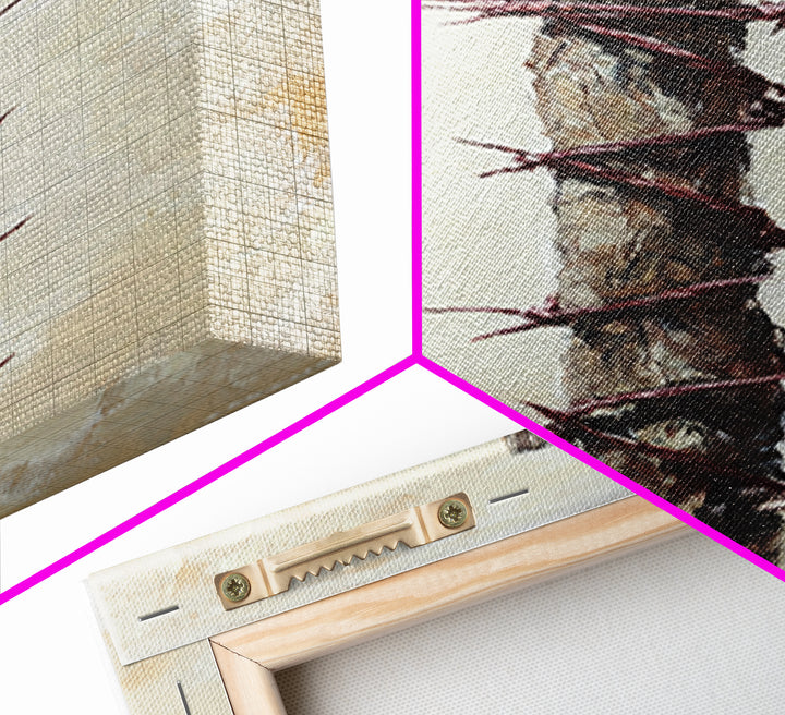 Rustic Barbed Wire Fence Canvas Print, Farmhouse Wall Art, Western Decor, Ranch Home Decor, Spiritual Wall Decor, Country Wall Decor