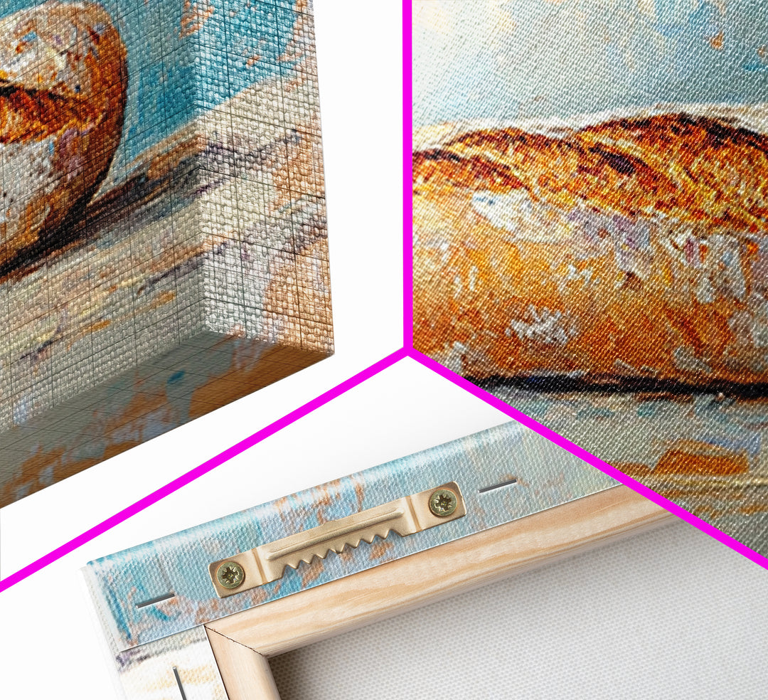 Crusty Baguette Bread Still Life Canvas Print, Kitchen Wall Art, French Bakery Decor, Rustic Farmhouse Home Decor, Foodie Gift