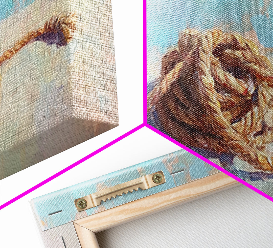 Coiled Nautical Rope Knot Wall Art, Coastal Still Life Decor, Beach House Canvas Print, Lake House Gift, Rustic Sea Art Print