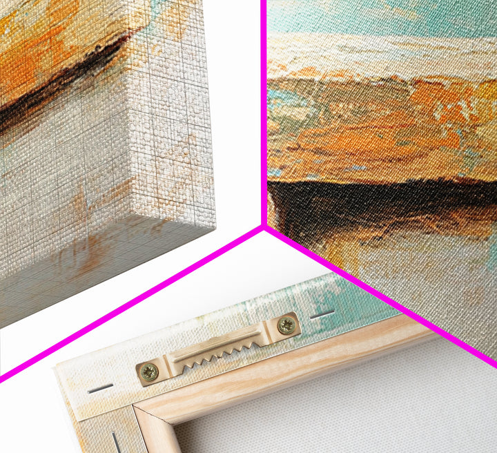 Weathered Wood Plank Abstract Wall Art, Rustic Textured Minimalist Canvas Print, Wabi Sabi Decor, Neutral Modern Home Decor