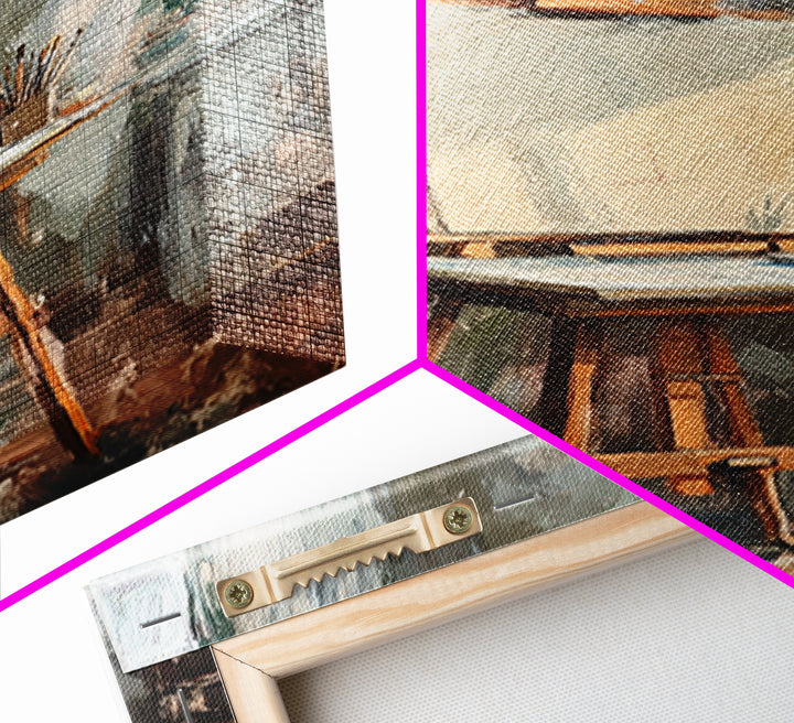 Sunlit Artist Studio Easel Framed Canvas Print, Office Wall Art, Creative Home Decor, Gift For Painter, Modern Wall Decor