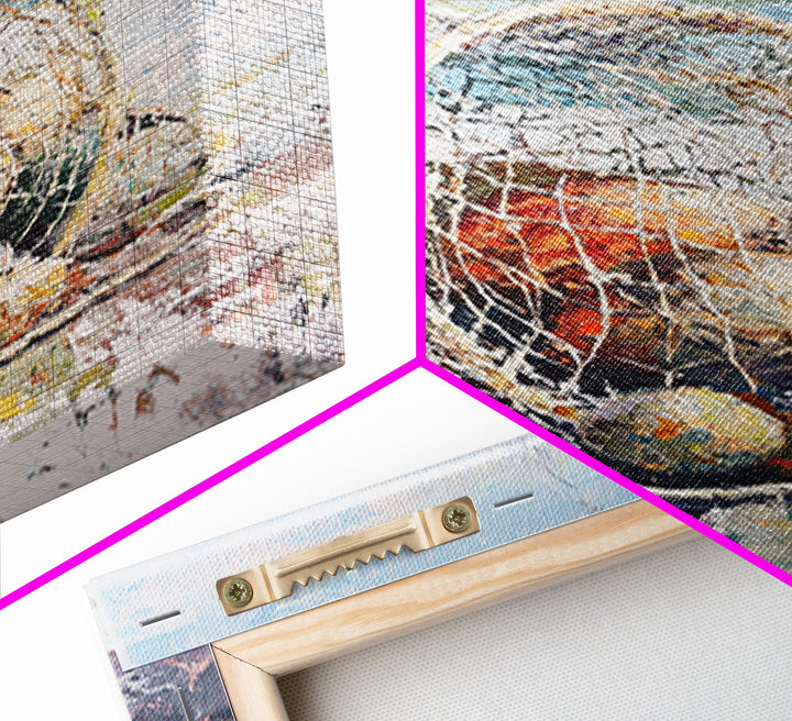 Fishing Net And Buoys By Harbor Wall Art, Coastal Wall Decor, Nautical Canvas Print, Beach House Decor, Ocean Art, Gift For Him