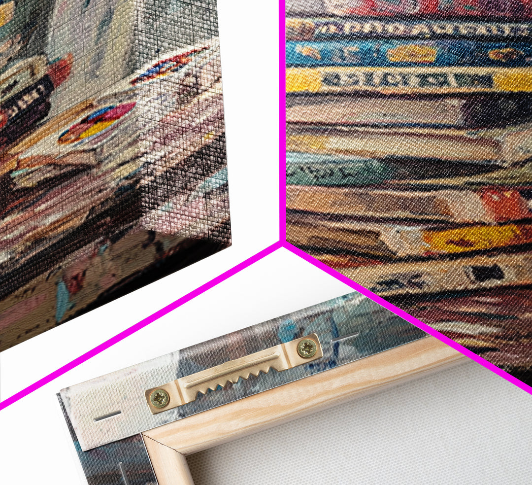 Stack Of Weathered Books Canvas Print, Cozy Library Wall Art For Reading Nook Decor, Book Lover Gift And Office Decor Print