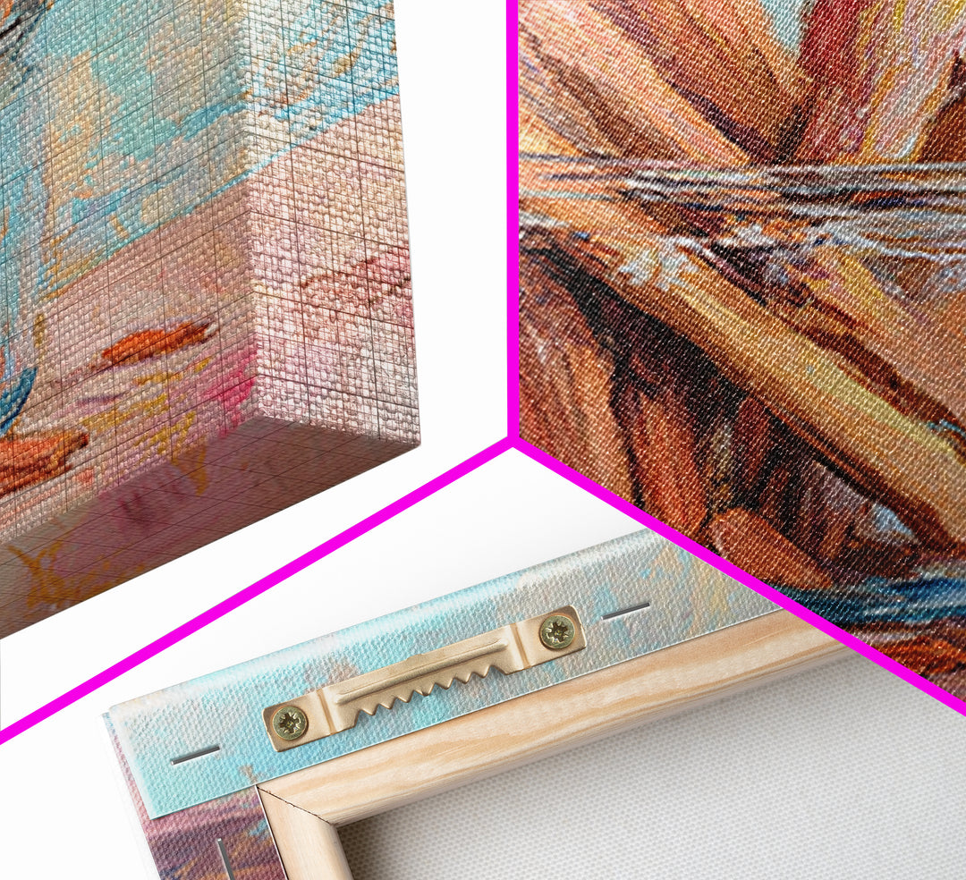 Cinnamon Sticks In Glass Jar Framed Canvas Print, Rustic Kitchen Wall Art, Spice Painting, Farmhouse Home Decor Gift Idea