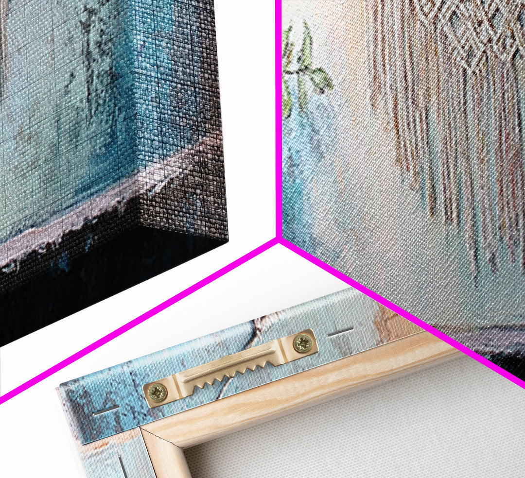 Macrame Wall Hanging With Potted Plant Wall Art, Boho Wall Decor, Botanical Decor, Neutral Home Decor, Cozy Apartment Decor