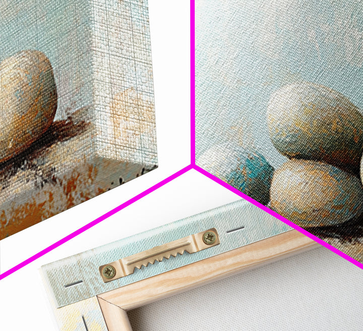 Stacked Smooth Stones Wall Art, Zen Spa Decor Print, Minimalist Bathroom Wall Decor, Calming Neutral Art, Meditation Room Decor