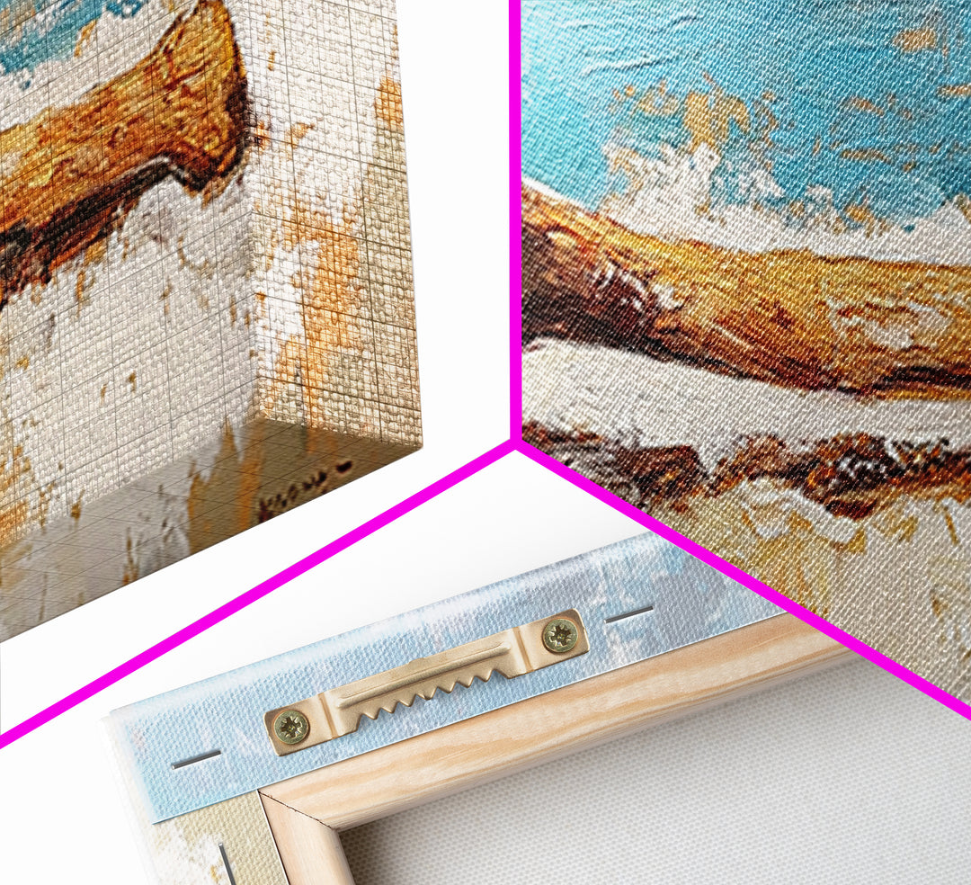 Weathered Axe On Sand Wall Art, Rustic Coastal Decor, Nautical Canvas Print, Beach House Artwork For Cabin Decor Gift For Him