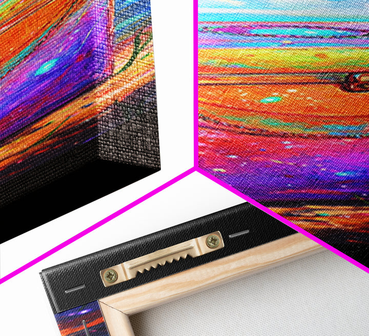 Rainbow Treasure Chest By Tropical Ocean Wall Art, Colorful Coastal Canvas Print, Beach House Decor And Unique Gift Idea