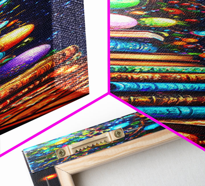 Stacked Books Christmas Tree Wall Art, Cozy Library Canvas Print, Bookish Decor, Holiday Home Decor, Housewarming Gift, Christmas Gift