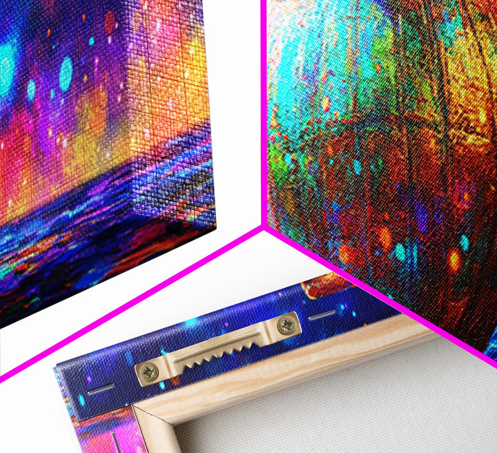 Rustic Copper Cauldron Under Stars Wall Art, Magical Celestial Decor, Whimsical Art Print, Witchy Decor, Cozy Home Decor