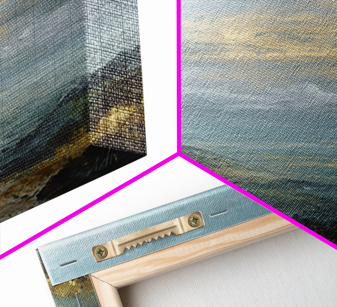 Soft Romantic Landscape Canvas Print, Above Bed Art, Living Room Wall Art, Bedroom Decor, Fine Art, Serenity, Luxury Decor, ABA-1x1-17