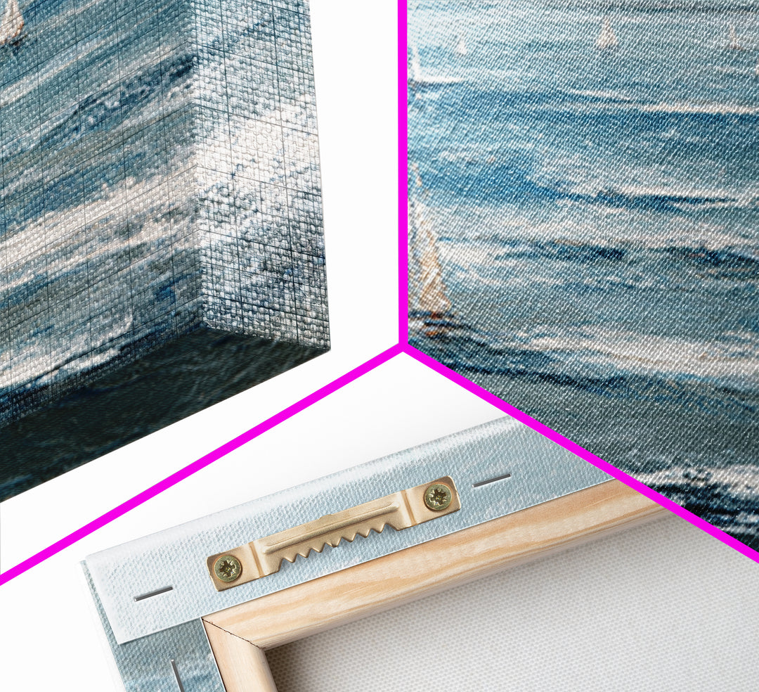 Serene Ocean Tide Seen from Above Canvas Print, Above Bed Art, Gallery Decor, Bedroom Decor, Fine Art, Serenity, Wall Art, ABA-1x1-69