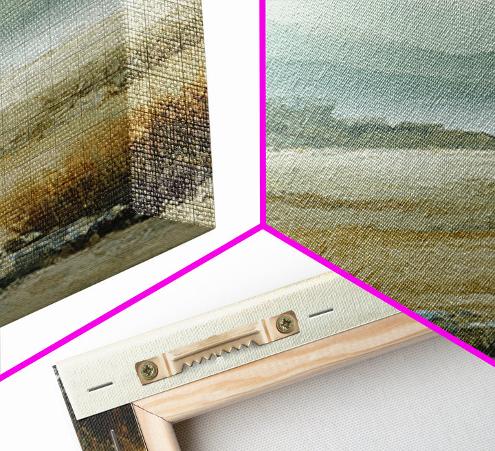 Panoramic Misty Mountain Landscape Canvas Print, Above Bed Art, Wall Art, Bedroom Decor, Fine Art, Serenity, Digital Print, ABA-1x1-97