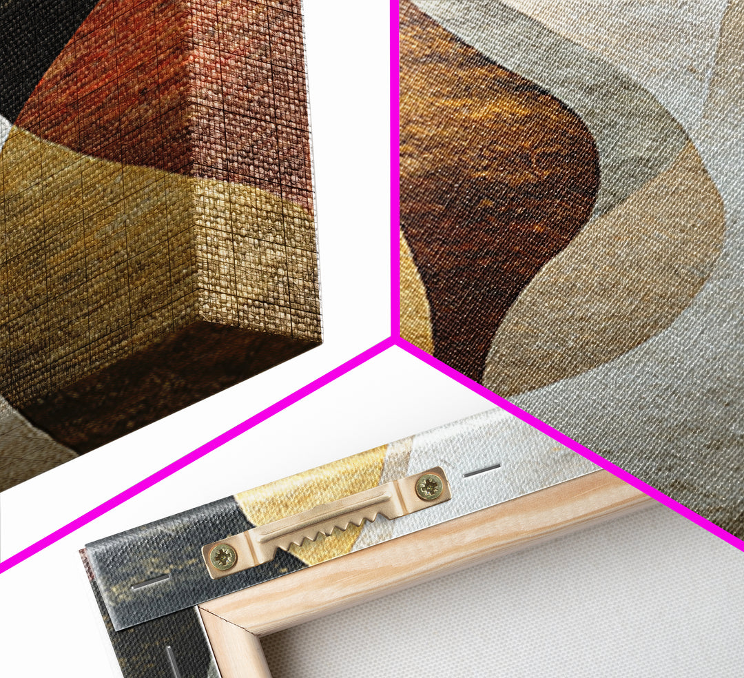 Abstract Sunrise Geometry Canvas Print, Above Bed Art, Large Wall Art, Bedroom Decor, Fine Art, Serenity, Japanese Wall Art, ABA-1x3-56