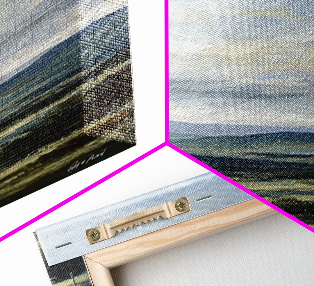Soft Romantic Landscape Canvas Print, Above Bed Art, Art Print, Bedroom Decor, Fine Art, Serenity, Dorm Decor, Large Wall Art, ABA-1x3-77