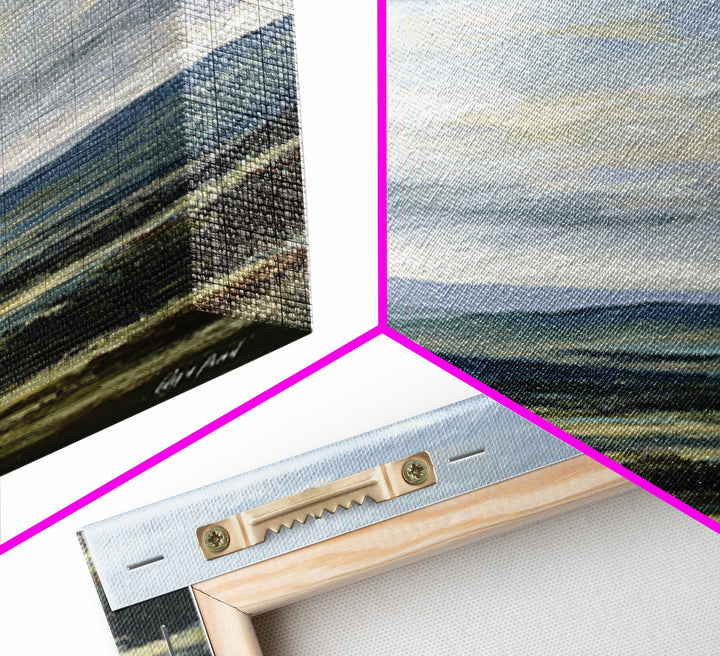 Soft Romantic Landscape Canvas Print, Above Bed Art, Art Print, Bedroom Decor, Fine Art, Serenity, Dorm Decor, Large Wall Art, ABA-1x3-77