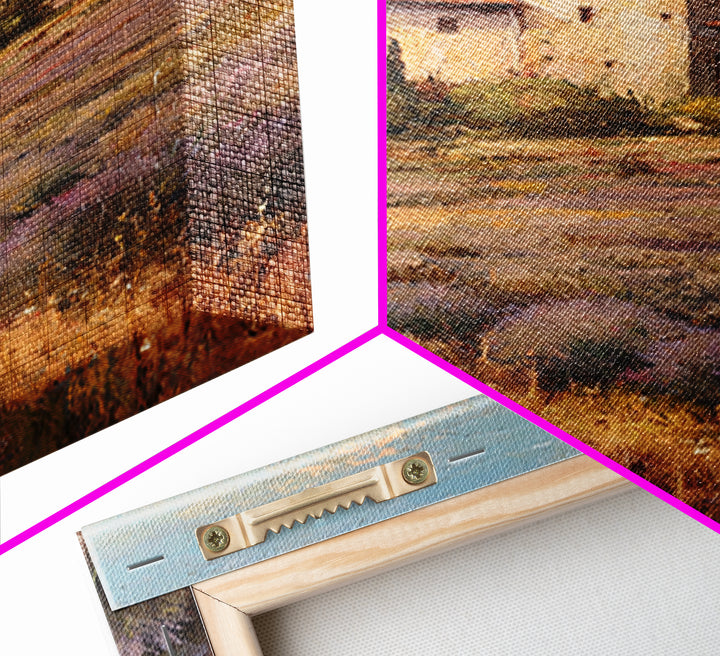 Oversized Lavender Field Framed Canvas Print, Above Bed Art, Dorm Decor, Bedroom Decor, Fine Art, Serenity, Dopamine Decor, ABA-2x3-75