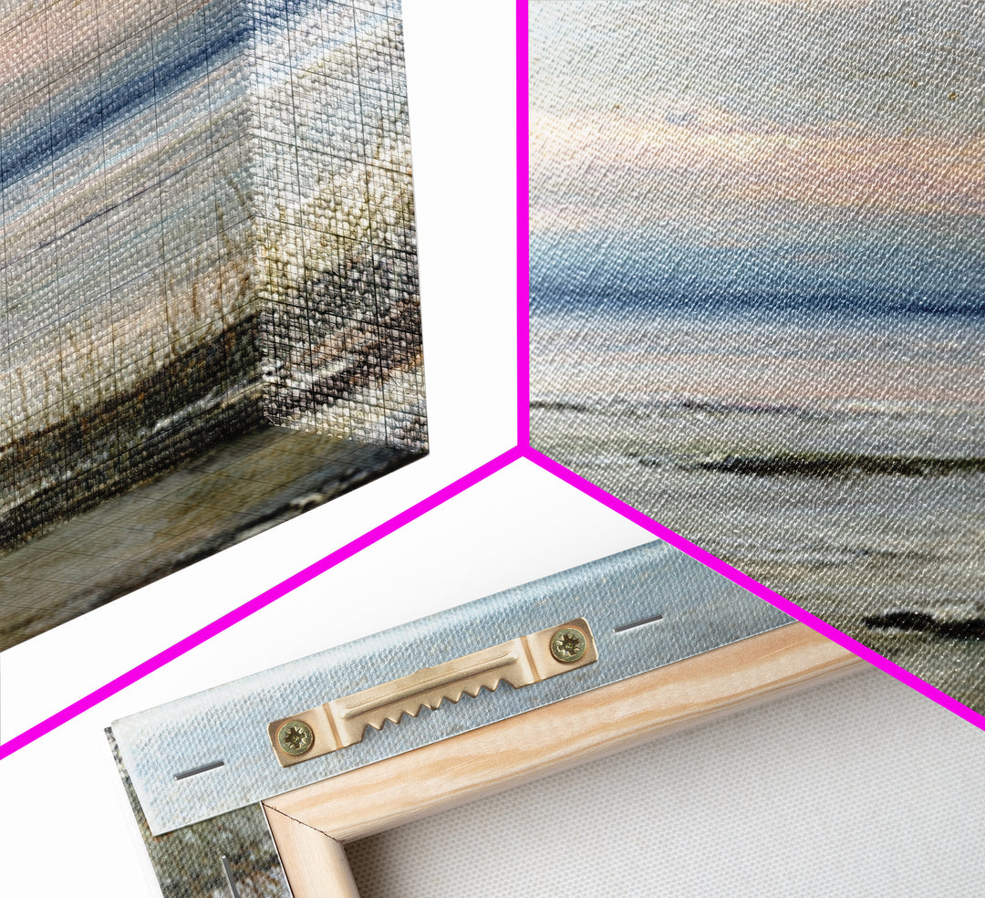 Tranquil Cloudscape with Blush Undertones Framed Canvas Print, Above Bed Art, Printable Art, Bedroom Decor, Fine Art, Serenity, ABA-2x3-85