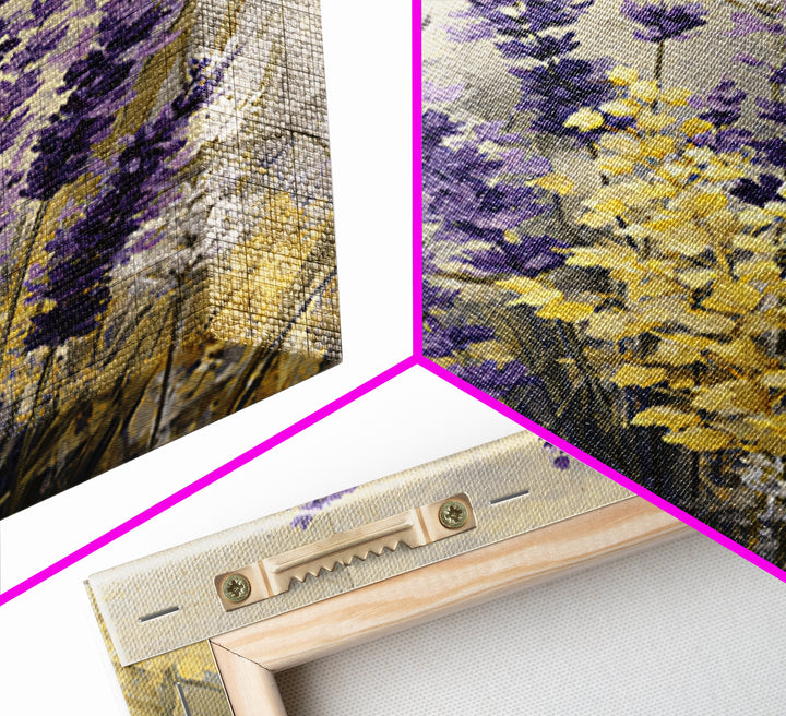 Oversized Lavender Field Canvas Print, Above Bed Art, Digital Print, Bedroom Decor, Fine Art, Serenity, Living Room Wall Art, ABA-2x3-99