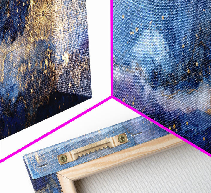 Subtle Celestial Scene Canvas Print, Above Bed Art, Printable Art, Bedroom Decor, Oil Painting, Serenity, Bedroom Wall Art, ABA-3x1-29