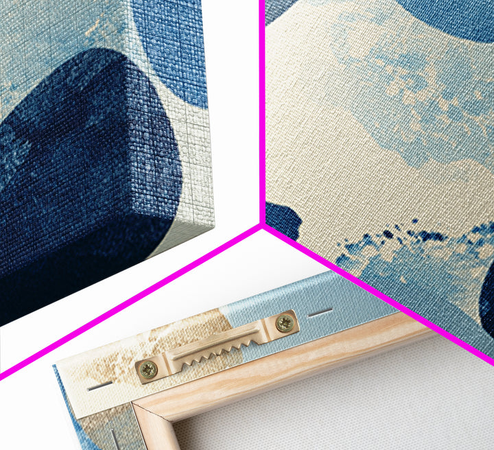 Japandi Ink Shapes Framed Canvas Print, Above Bed Art, Printable Art, Bedroom Decor, Abstract Art, Serenity, Bedroom Wall Art, ABA-3x2-46