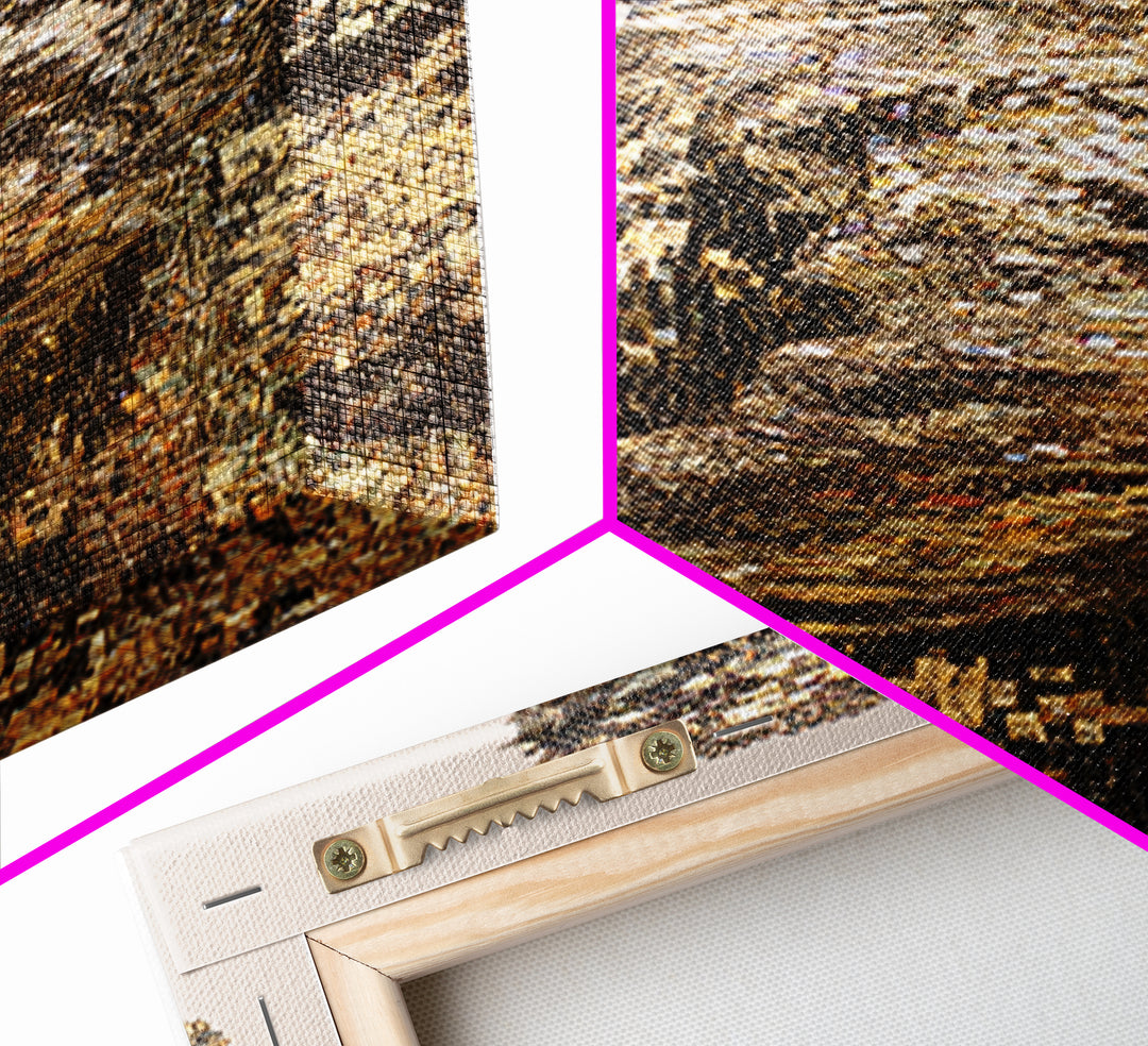 Shimmering Gold Male Figure Framed Canvas Print, Modern African Art, Abstract Portrait Wall Art, Luxury Black Art Decor Gift