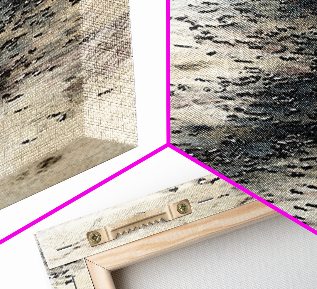 Aerial African Herd Migration In Soft Neutral Sands Wall Art, Abstract Safari Landscape, Earth Tone Modern Living Room Decor
