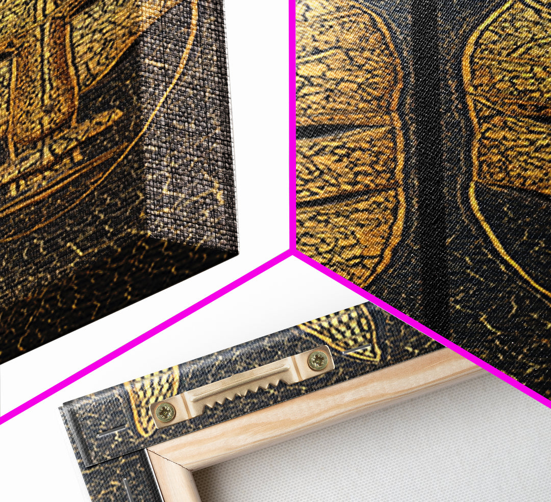 Gold Tribal Mask Diptych Wall Art, African Mask Art, African Tribal Decor, Black Gold Canvas, Afrocentric Home Decor Gift